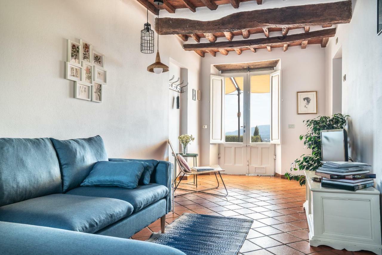 Accogliente Alloggio Con Vista E Piscina Лукка Экстерьер фото